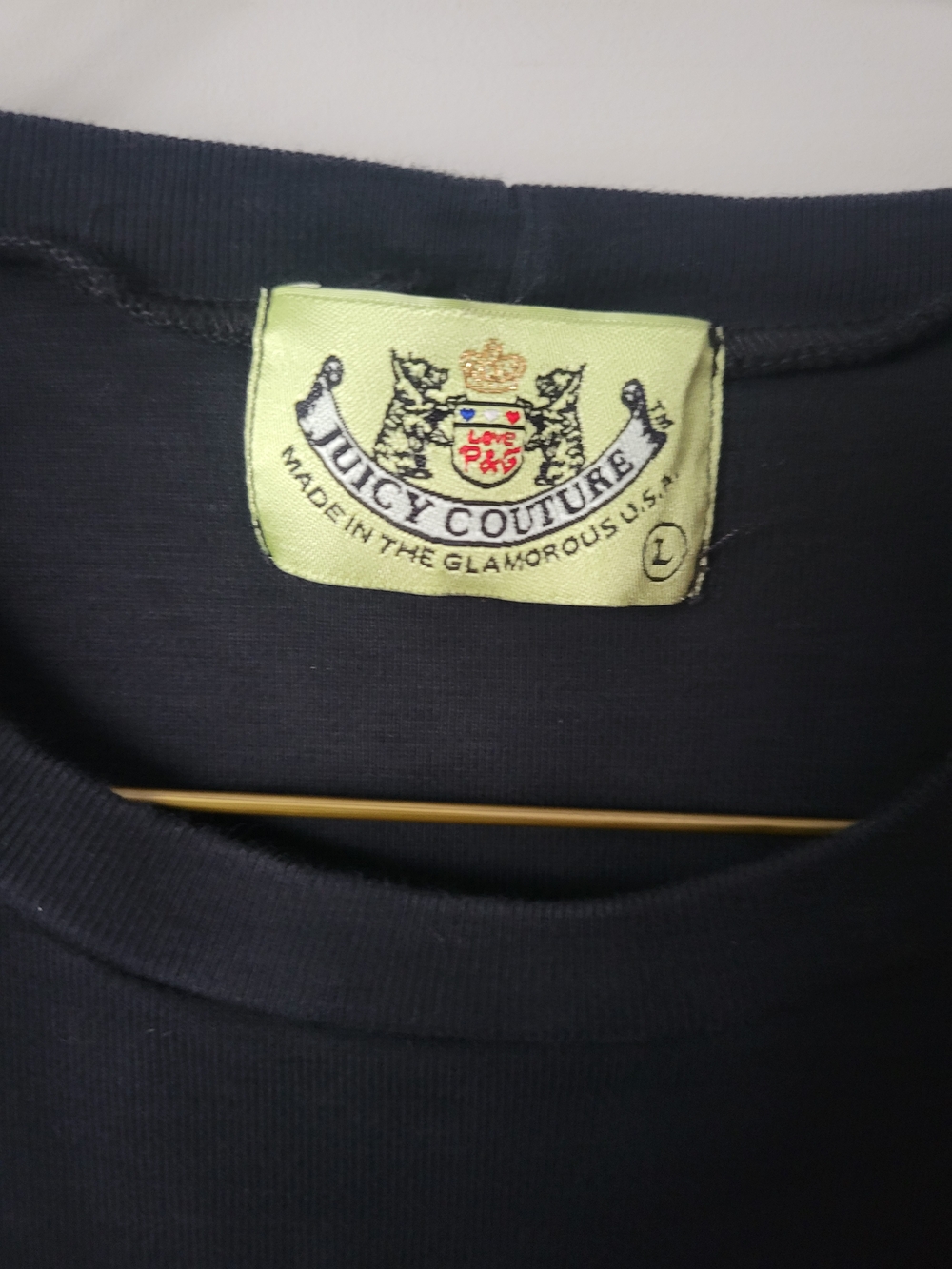 Juicy Couture Black Sleeveless Ruched-Shoulder Tank Top - Picture 3 of 4